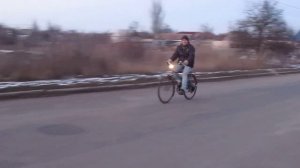 Мотовелосипед NSU с двигателем MAW в работе