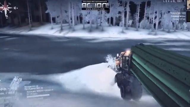 ЗИМА ХОЛОДНО ZIL 130 ШИРОКИЙ ДВАЙНОЙ КОЛЕСИКИ РУЧНАЯ РАБОТА Spin Tires 2014 прохождение ча смотреть онлайн