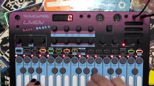 Liven BASS & BEATS! | Unboxing/sound demo of the new Sonicware groovebox! Patterns and bass synths.