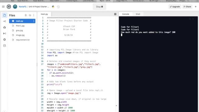 Computer Science Image Filter Project смотреть онлайн