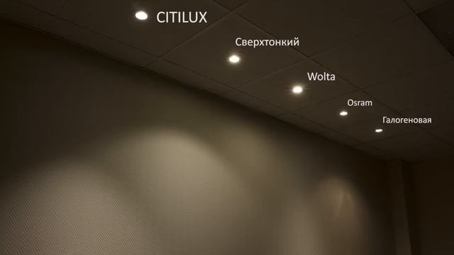 Сравнение светодиодных встраиваемых светильников Citilux.