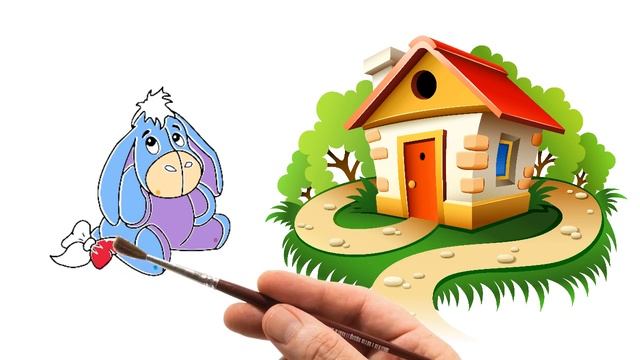 Послойное рисование "Ослик Иа" Давыдов Алексей смотреть онлайн