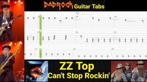 Can't Stop Rockin - ZZ Top - Guitar + Bass TABS Lesson