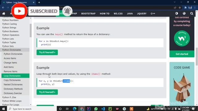 32.Python Bangla Tutorial - Loop Dictionary  in Python.