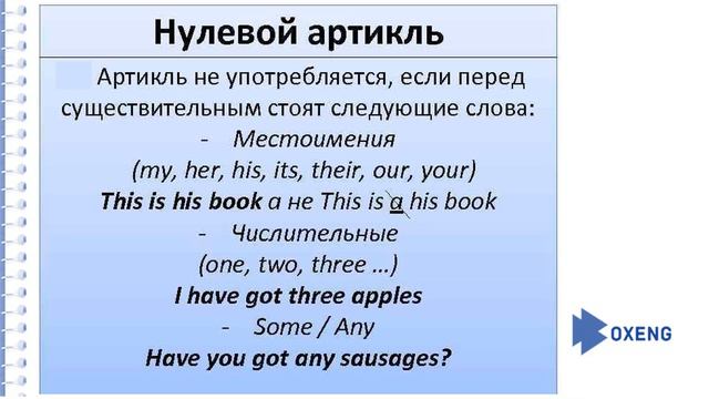 ЧТО ТАКОЕ НУЛЕВОЙ АРТИКЛЬ?! Определенный артикль THE и неопределенный артикль A/An.ZERO ARTICLE