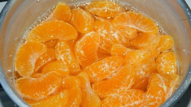 Мандариновый торт с печеньем Савоярди