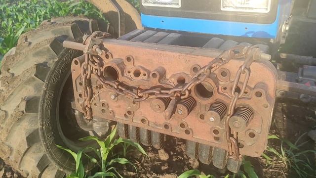 на тракторе удобрять кукурузу. юлька рулит. смотреть онлайн