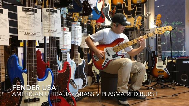 前半解説有り American Ultra Jazz Bass V Plasma Red Burst смотреть онлайн
