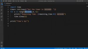 14 Learn How to Create a Countdown Timer in Python | Exercise V