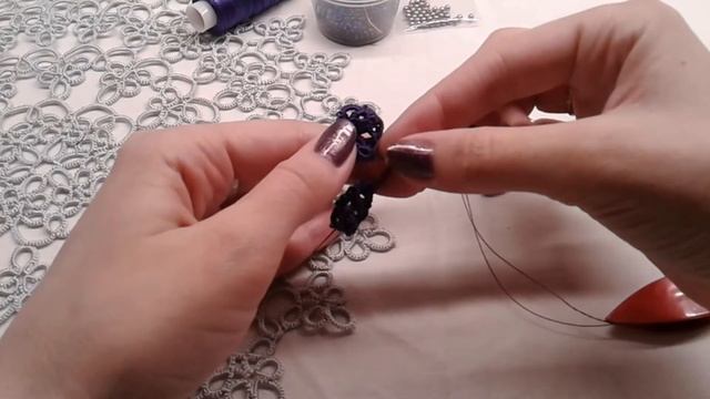 МК Фриволите/Анкарс/Tatting Брошь
