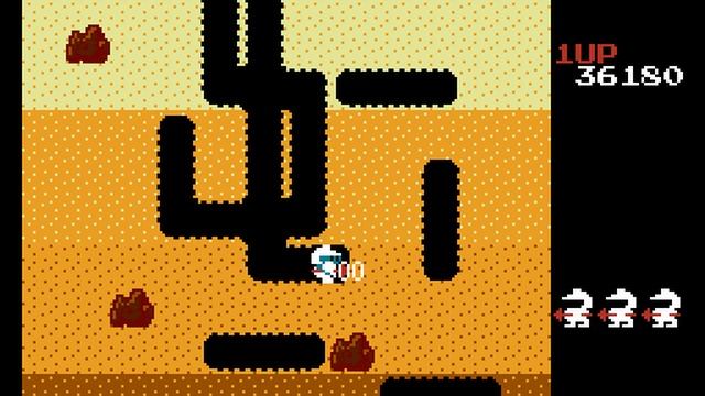 Dig Dug (NES) прохождение