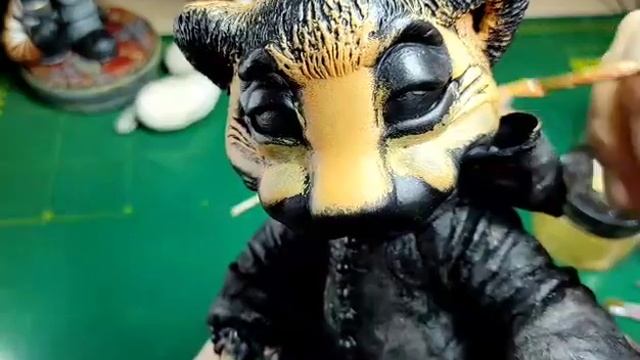 Тигруля Японочка. Урок номер 1. Роспись мордочки, хвостика и лапок. смотреть онлайн