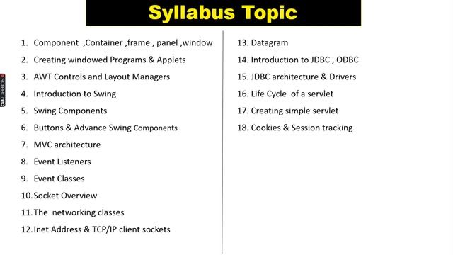 Lecture 1st - Advance Java for Diploma ( 5th SEM ) | MSBTE | SPPU