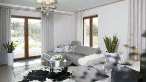 Красивая Гостиная Дизайн в сером Цвете