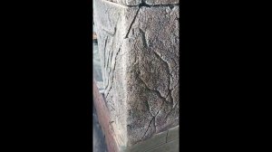 Оформление столба. декоративная штукатурка. мастер   Улукбек.