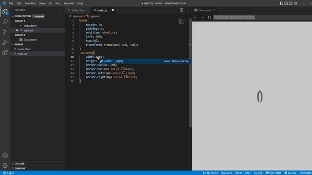 HTML AND CSS ANIMATION| CSSANIMATION | Simple Spinner Preloader to make your website effective.