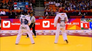 Taekwondo WTF. Чемпионат мира 2015. SemiFinal. W-49. Wu-Igumenova