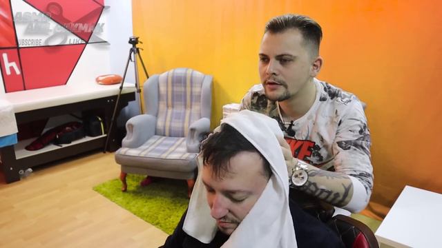ASMR Массаж. Турецкий парикмахерский массаж. Массаж головы.