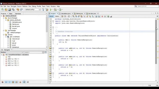 Sistema Distribuido en java RMI con modelo Cliente - Servidor смотреть онлайн