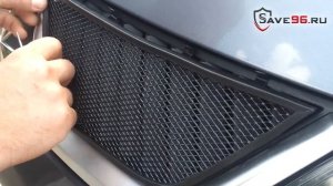 Сетка на решетку радиатора для Mitsubishi Outlander XL (Митсубиси Аутлендер ХЛ) 2006-2010 г.в.