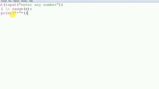 python star pattern in increasing  order