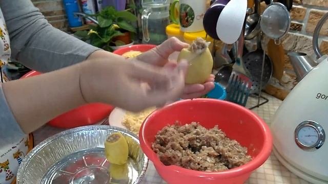 Картофель фаршированный фаршем  запеченый в духовке