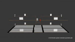 Однотрубная двухэтажная система из медных труб