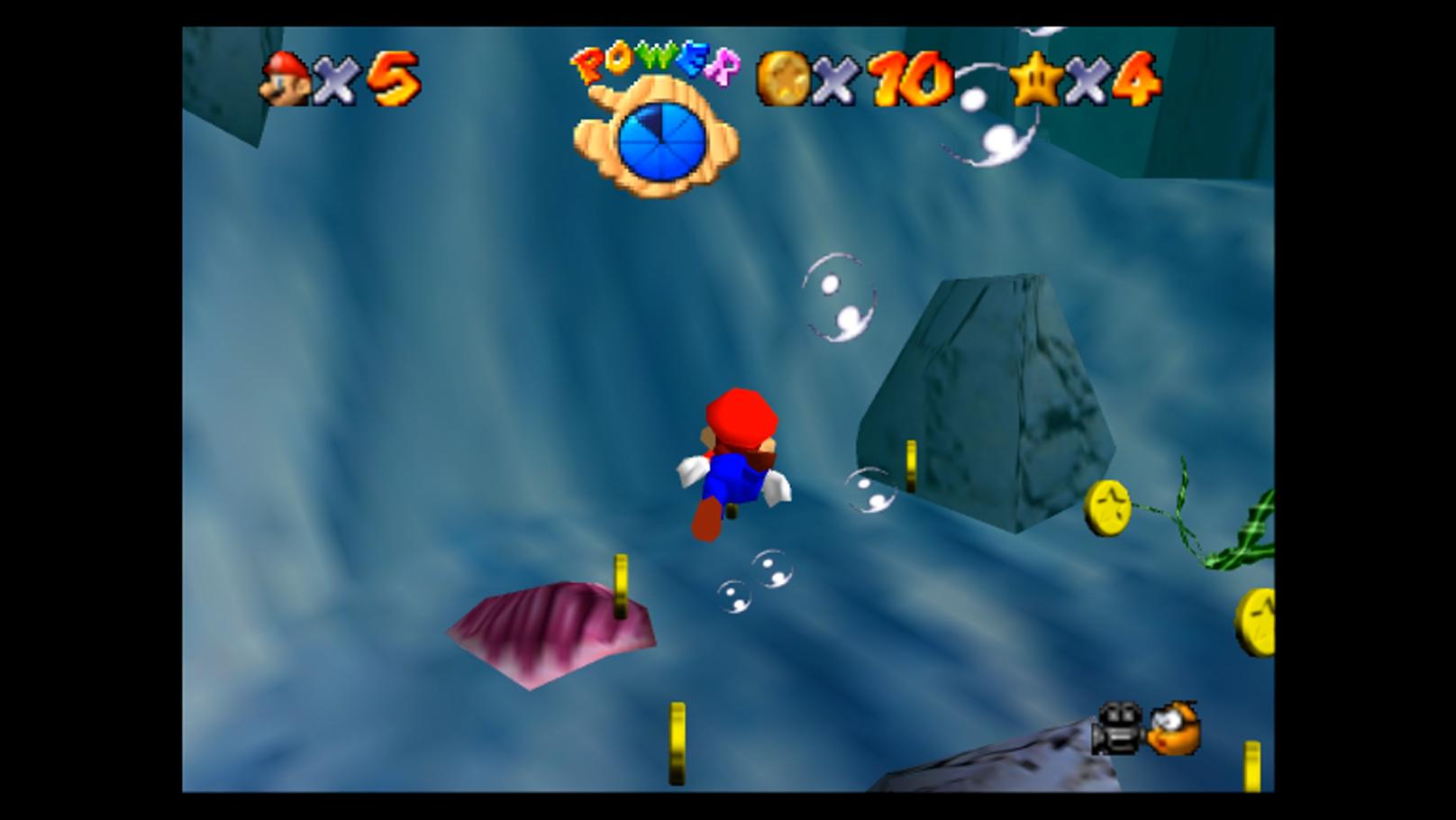 #5 Сокровища пиратов в Super Mario 64