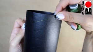 Ваза из тубы своими руками с краской Tafel от Marabu