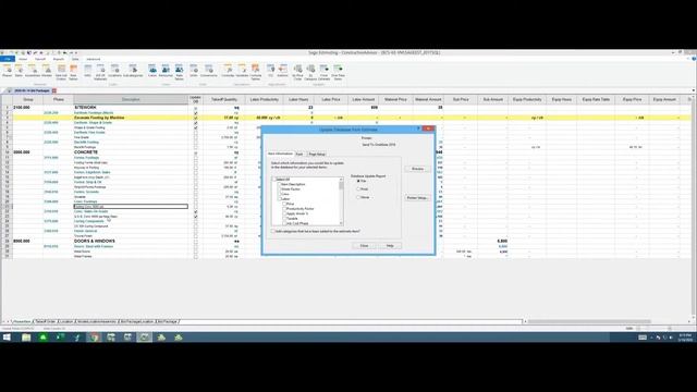 Using an Estimate to Update the Database for Future Estimates in Sage Estimating смотреть онлайн