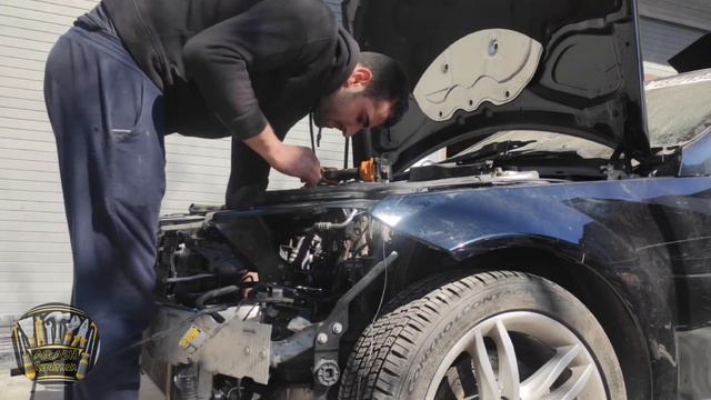 Mercedes_benz c class front crash repair #w204 #mercedes #repair смотреть онлайн