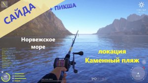 Русская рыбалка 4 - Норвежское море - Сайда и пикша с берега