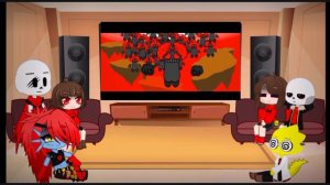 UNDERFELL REACT TO TRICKY ARMY VS CORRUPTION ARMY (REQUEST)