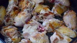 Курица с луком и болгарским перцем