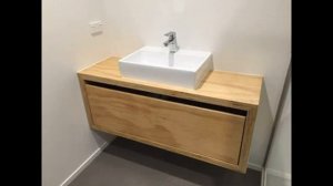 Тумбы из фанеры в ванную под раковину