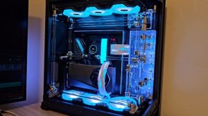 Phanteks NV9 14900K watercooled build - Glass tubing