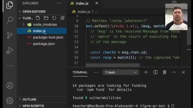 [remastered] Быстрая разработка телеграм-бота на Node.js — мастер-класс Университета Иннополис смотреть онлайн