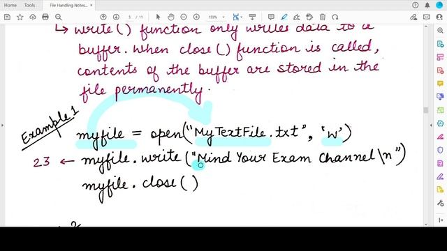 write() and writelines() methods: Class 12 Computer Science | File Handling in Python 3 | CBSE Exam