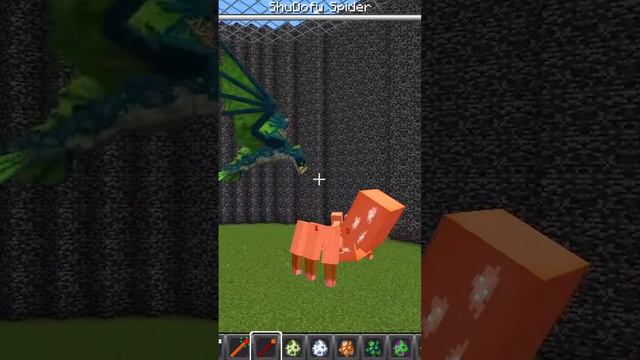 ShuDofu Spider vs Naga in Minecraft #shorts #Minecraft