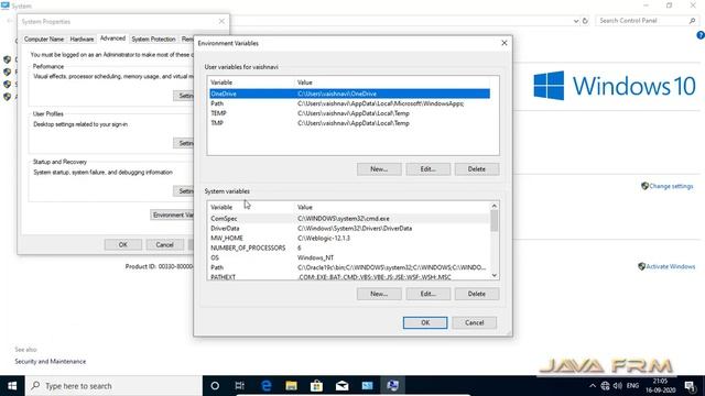 OpenJDK 15 Installation on Windows 10 with JAVA_HOME Environment Variable - Java SE 15 is Released