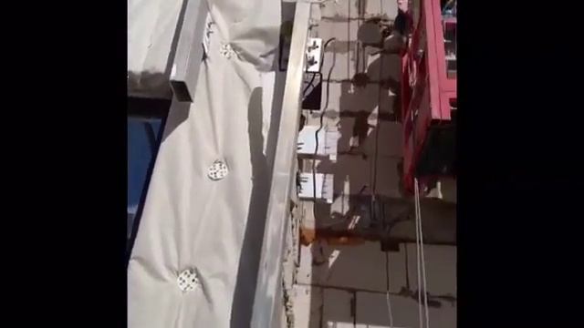 Фиксация люльки при монтажных работах ЖК Promenade Expo 4D 25 09 2016 смотреть онлайн