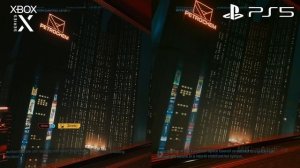 CYBERPUNK 2077 - PS5 VS Xbox Series X Comparison