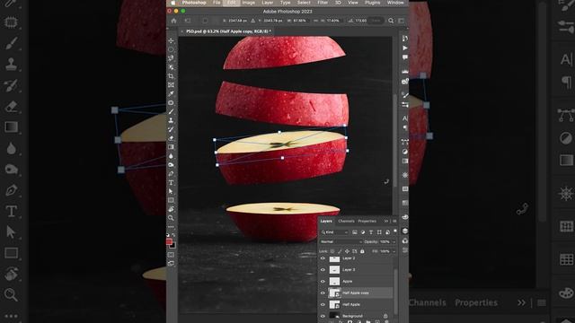Apple Slice Effect in Photoshop 2023 l Photoshop Manipulation l Photo Manipulation смотреть онлайн