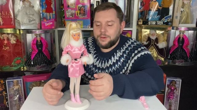 Всплеск положительных  эмоций. Распаковка и обзор куклы Барби  Winter Dazzle Barbie 1997 года.