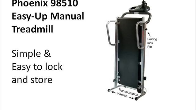 Phoenix 98510 Easy-Up Manual Treadmill Reviewed смотреть онлайн