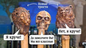 Легкие трости с оригинальными рукоятями | Трости из пластика