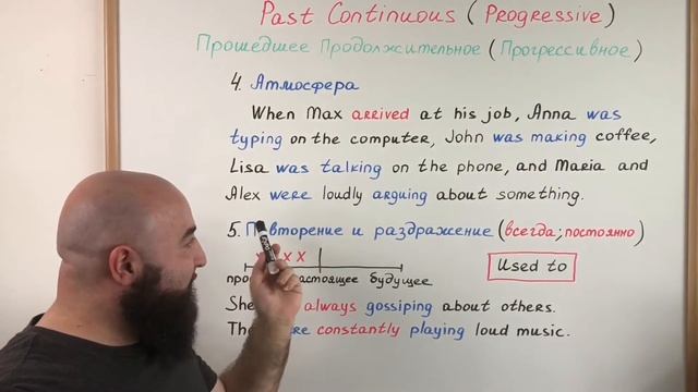 Past Continuous Tense - Прошедшее продолжительное время. смотреть онлайн