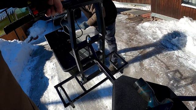 Модуль Толкач к мотобуксу МУжик 15 сил смотреть онлайн