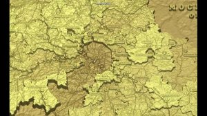 Аминистративная карта Московской области. STL модель