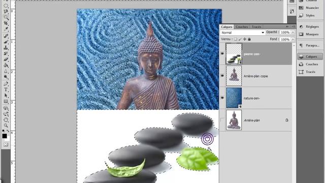 Adobe Photoshop CS4/CS5 Détourage à la Baguette Magique смотреть онлайн